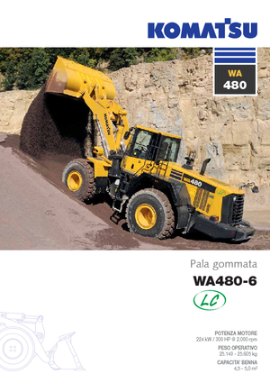 Колісні навантажувачі Komatsu WA480LC-6