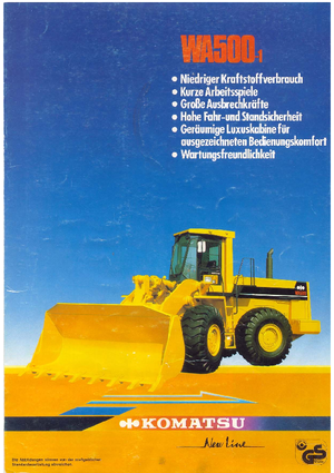 Колісні навантажувачі Komatsu WA500-1
