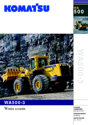 Колісні навантажувачі Komatsu WA500-3