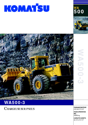 Колісні навантажувачі Komatsu WA500-3