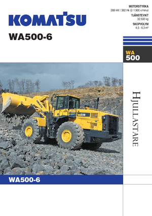 Колісні навантажувачі Komatsu WA500-6