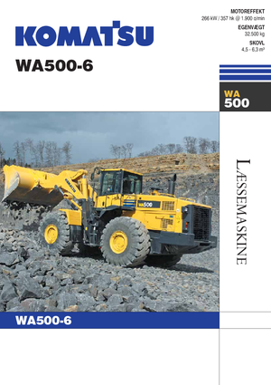Колісні навантажувачі Komatsu WA500-6