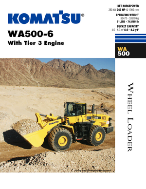 Колісні навантажувачі Komatsu WA500-6