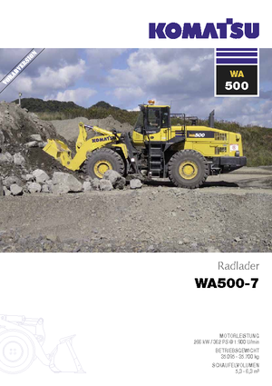 Колісні навантажувачі Komatsu WA500-7