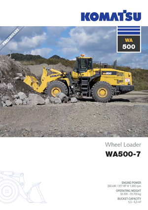 Колісні навантажувачі Komatsu WA500-7