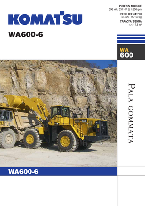 Колісні навантажувачі Komatsu WA600-6