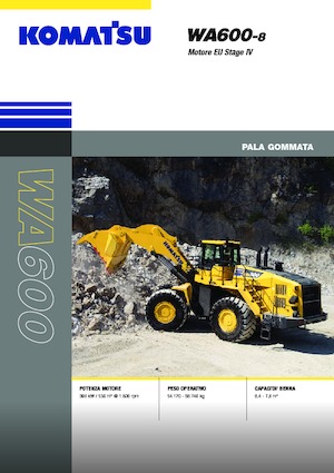 Колісні навантажувачі Komatsu WA600-8E0