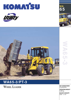 Колісні навантажувачі Komatsu WA65-3