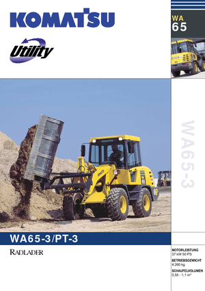 Колісні навантажувачі Komatsu WA65-3