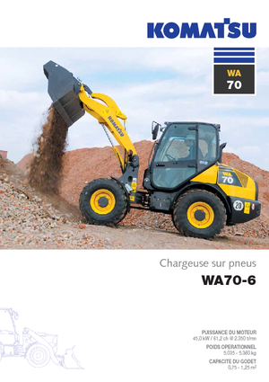 Колісні навантажувачі Komatsu WA70-6