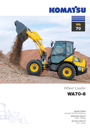 Колісні навантажувачі Komatsu WA70-6