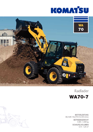 Колісні навантажувачі Komatsu WA70-7