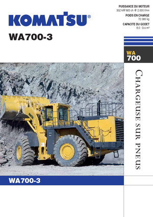 Колісні навантажувачі Komatsu WA700-3