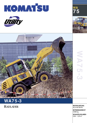 Колісні навантажувачі Komatsu WA75-3 Fleet