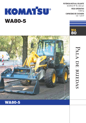 Колісні навантажувачі Komatsu WA80-5