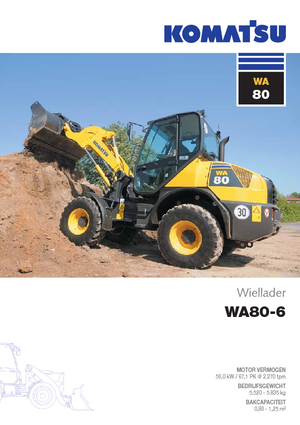 Колісні навантажувачі Komatsu WA80-6