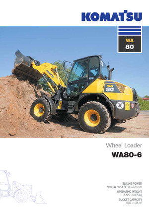 Колісні навантажувачі Komatsu WA80-6