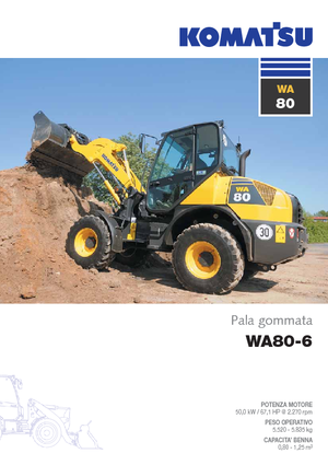 Колісні навантажувачі Komatsu WA80-6