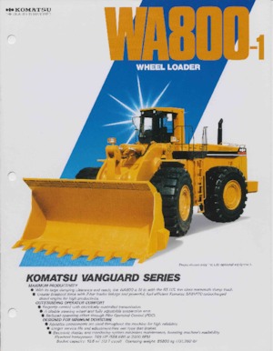 Колісні навантажувачі Komatsu WA 800-1