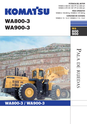 Колісні навантажувачі Komatsu WA800-3