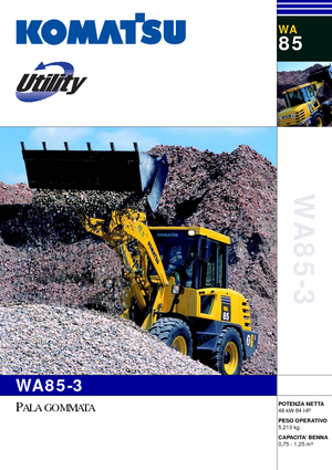 Колісні навантажувачі Komatsu WA85-3