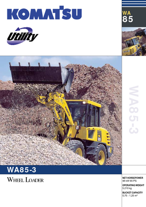 Колісні навантажувачі Komatsu WA85-3