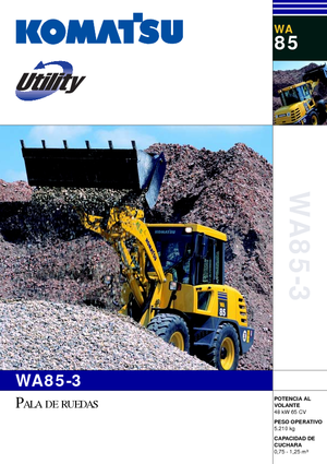 Колісні навантажувачі Komatsu WA85-3