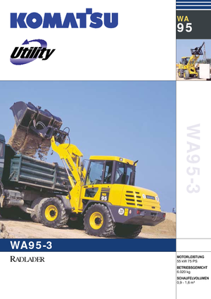 Колісні навантажувачі Komatsu WA90-3