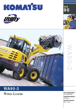 Колісні навантажувачі Komatsu WA90-3