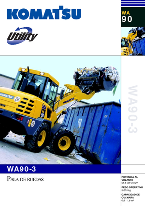 Колісні навантажувачі Komatsu WA90-3