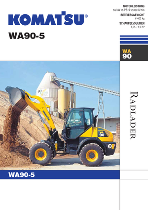 Колісні навантажувачі Komatsu WA90-5