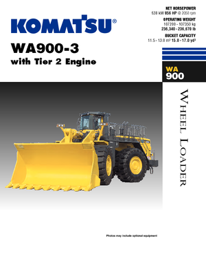 Колісні навантажувачі Komatsu WA900-3