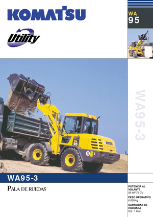 Колісні навантажувачі Komatsu WA95-3