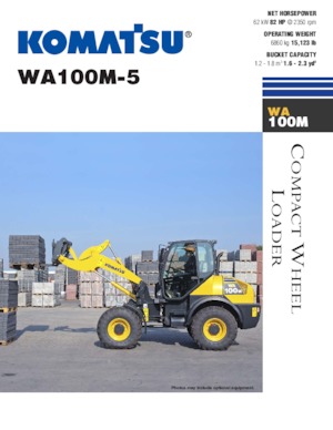 Колісні навантажувачі Komatsu WA100M-5