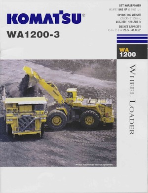 Колісні навантажувачі Komatsu WA1200-3