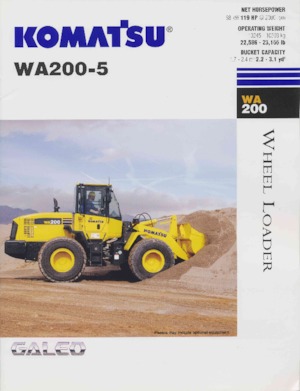 Колісні навантажувачі Komatsu WA200-5