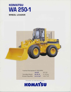Колісні навантажувачі Komatsu WA250-1
