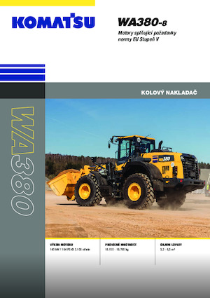 Колісні навантажувачі Komatsu WA380-8E0