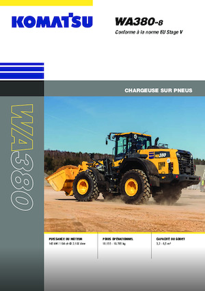 Колісні навантажувачі Komatsu WA380-8E0