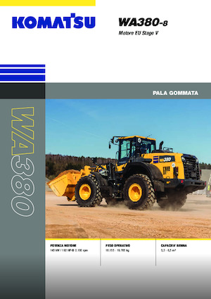 Колісні навантажувачі Komatsu WA380-8E0