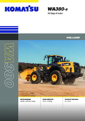 Колісні навантажувачі Komatsu WA380-8E0