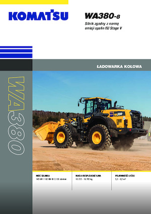 Колісні навантажувачі Komatsu WA380-8E0