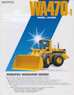 Колісні навантажувачі Komatsu WA470-1