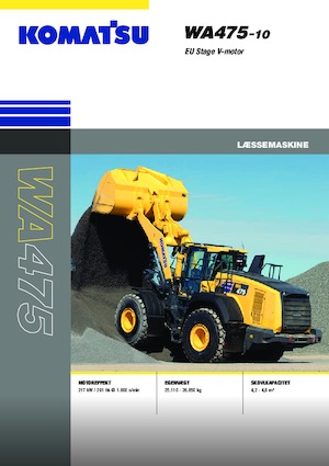Колісні навантажувачі Komatsu WA475-10E0