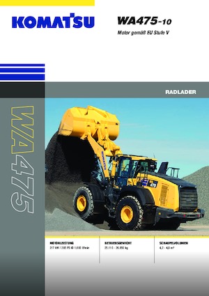 Колісні навантажувачі Komatsu WA475-10E0