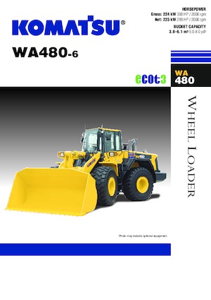 Колісні навантажувачі Komatsu WA480-6A