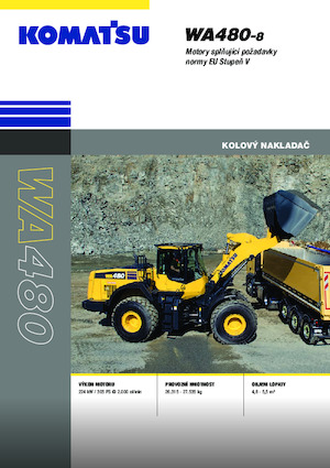 Колісні навантажувачі Komatsu WA480-8E0