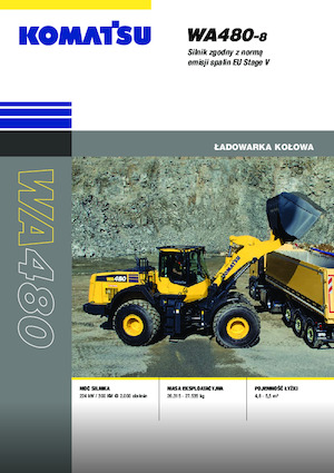 Колісні навантажувачі Komatsu WA480-8E0