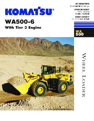 Колісні навантажувачі Komatsu WA500-6