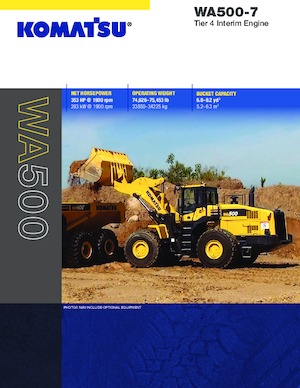 Колісні навантажувачі Komatsu WA500-7